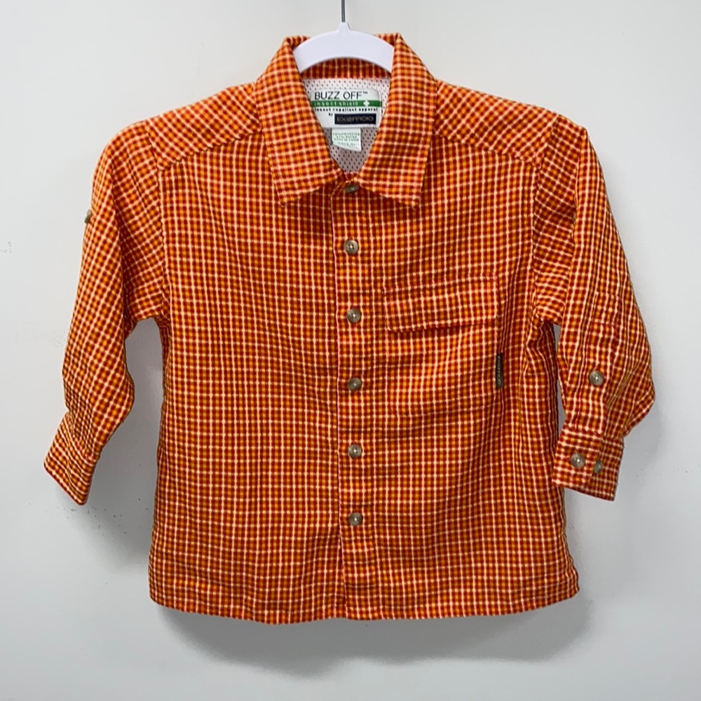 ExOfficio buzz off insect repellent vented shirt kids XS 5-6